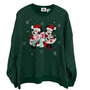 Disney Green Holiday Sweatshirt